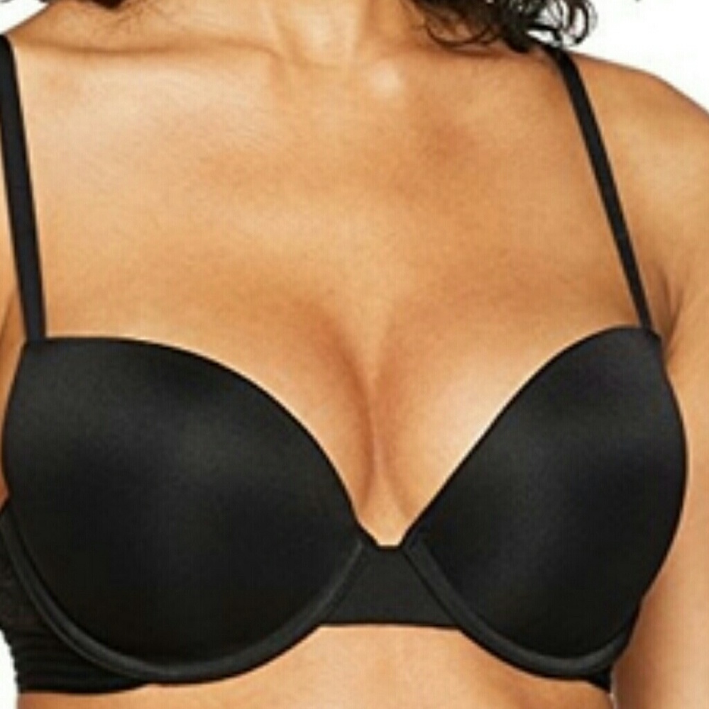 Black Convertible Push Up  Bra